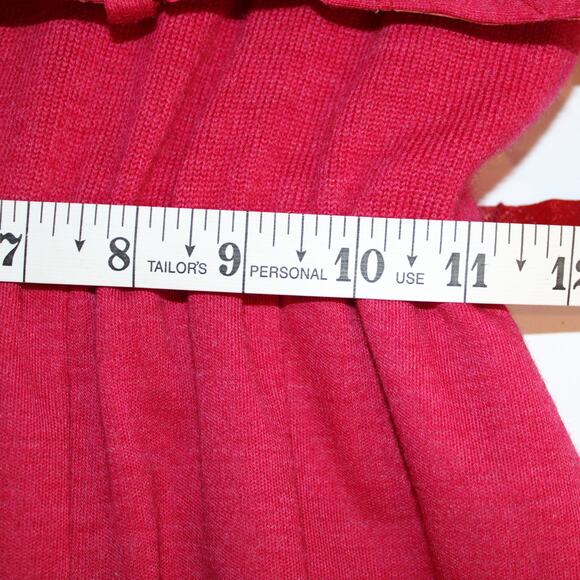 VTG 1960's Ciao Petites 100% Pure Wool Pink Ruffle Collar and Cuffs Lined, sz 10 - Picture 14 of 16